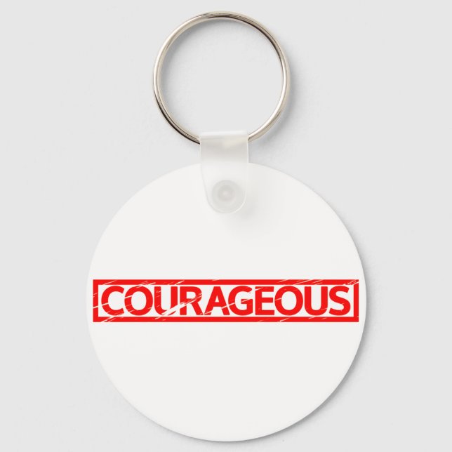 Courageous Stamp Keychain (Front)