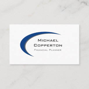 Courbe bleue Carte de visite de logo professionnel