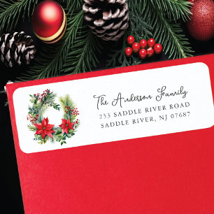 Courbe de fleurs rouge Poinsettia