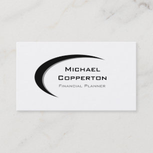 Courbe professionnelle de noir de carte de visite