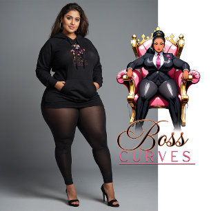Courbes Boss (Pour Sweat - shirt à capuche noir)