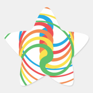 Courbes de couleur : Sticker étoile