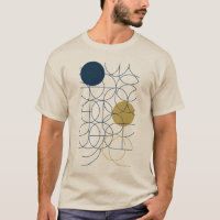 Courbes et cercles T-shirt homme d'art