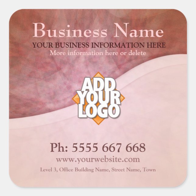 Courbes terrestres avec Stickers d'entreprise Logo (Devant)