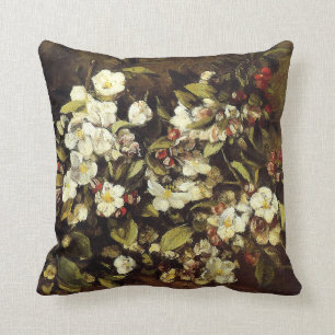 Courbet Branch of Apple Blossoms Pillow