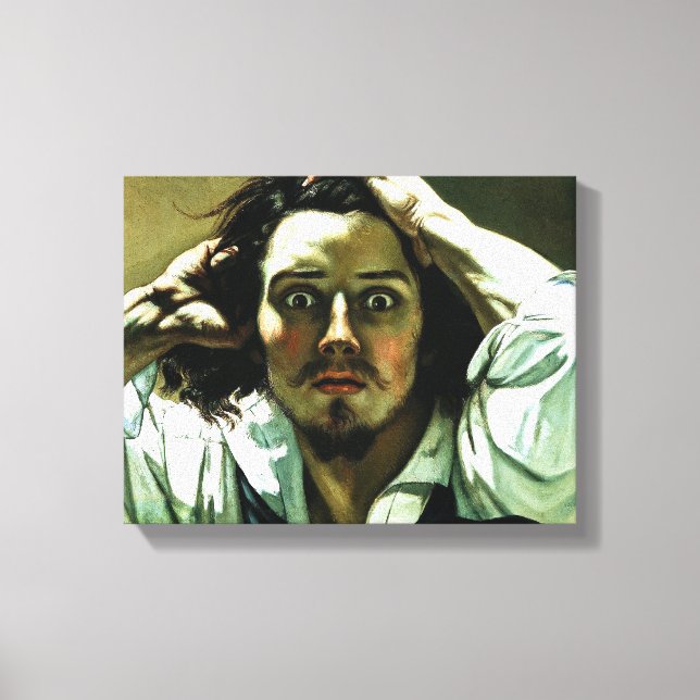 Courbet La Toile De L'Homme Désespérée Impression (Recto)