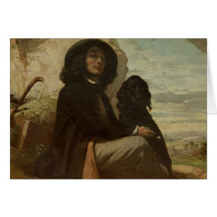 Courbet with his Black Dog, 1842