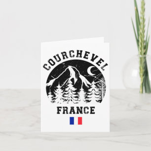 Courchevel France Alps Ski Resort Alpine Skiing Fr Card