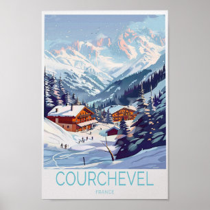 Courchevel France Winter Print