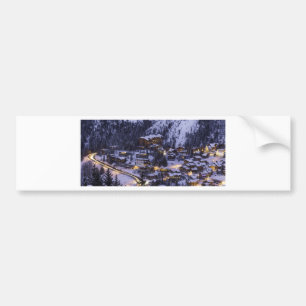 Courchevel Mountain Snow Bumper Sticker