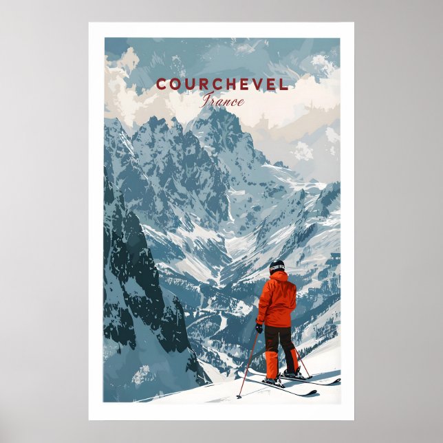 Courchevel Ski Poster 1 (Devant)
