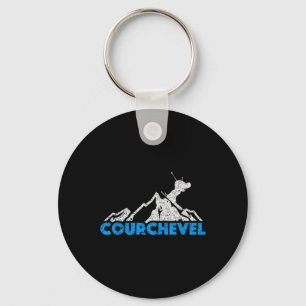 Courchevel Skiing Snowboarding France Resort Distr Keychain