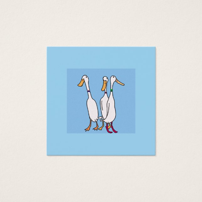 Coureur canards mignons canards de dessin animé (Devant)