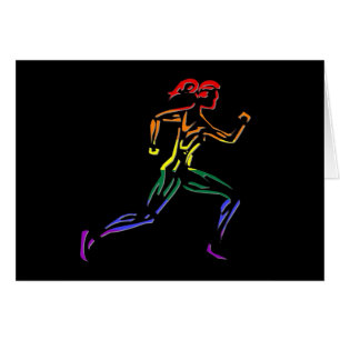 Coureur de femelle de fierté de GLBT