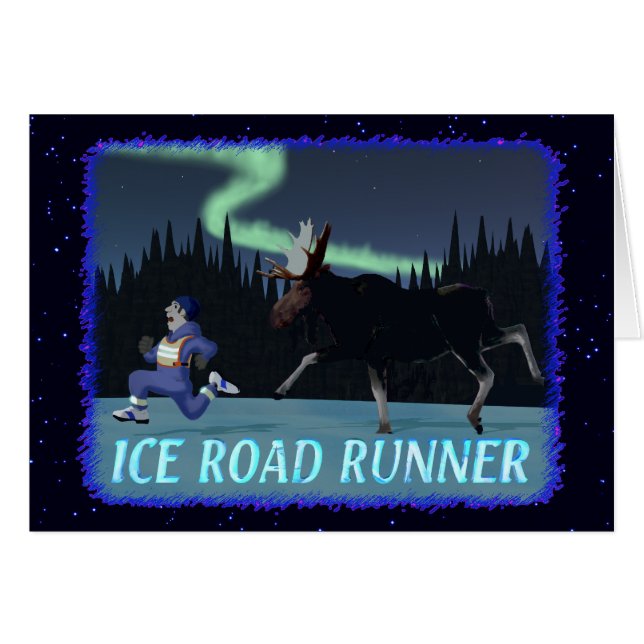 Coureur de route sur glace (Devant horizontal)
