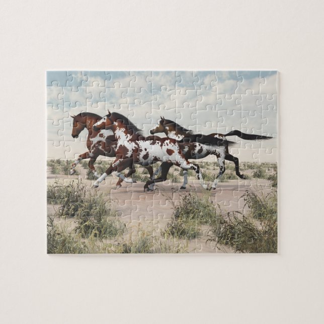 Courez comme le vent - Galoping Horses Puzzle (Horizontal)