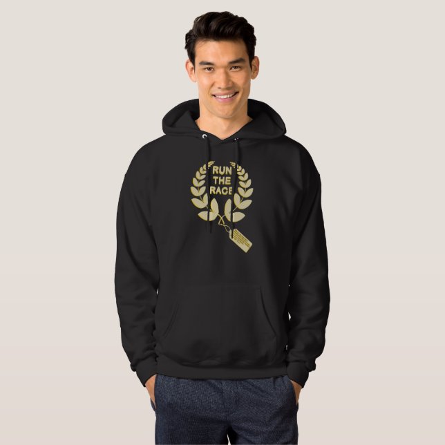 Courez le 12:1 d'Hébreux de sweat - shirt à (Devant entier)