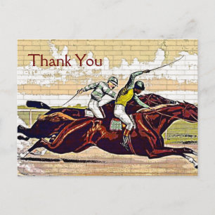 Courier and Ives Great Race Thank You Postcard