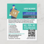 Courier Delivery Guy, Courier Service Advertising Flyer<br><div class="desc">Courier Delivery Guy,  Courier Service Advertising Flyer by The Business Card Store.</div>