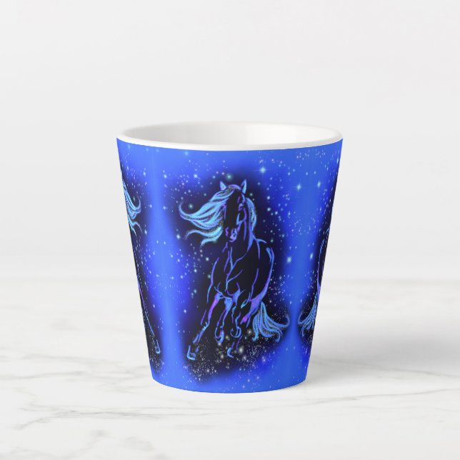 Courir Cheval Latte Mug (Devant)