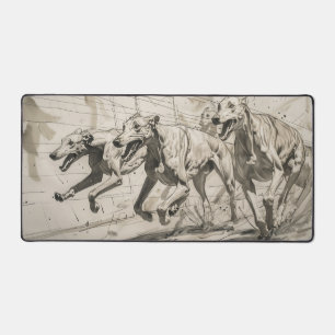 Courir des chiens de Greyhound