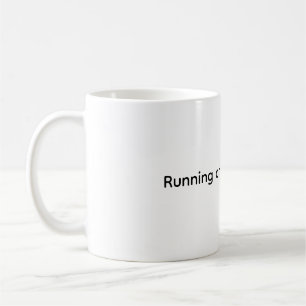 "Courir sur le café et WiFi" Drôle café Mug