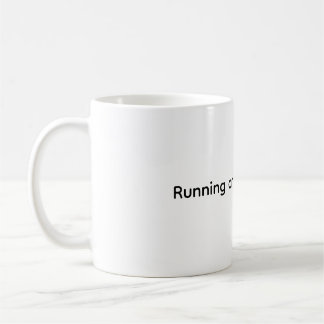 "Courir sur le café et WiFi" Drôle café Mug