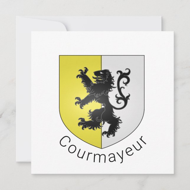 Courmayeur coat of arms, Val d'Aosta (Front)