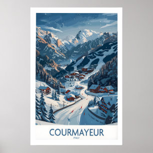 Courmayeur Ski Print - Italy 1
