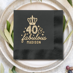 Couronne 40 ans & Fabuleuse Nom 40e anniversaire