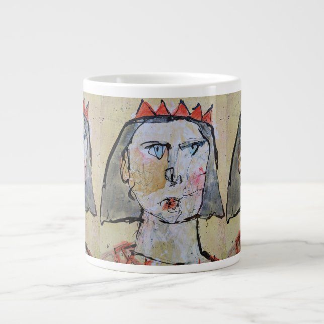 Couronné Avec Amour Jumbo Mug (Devant)