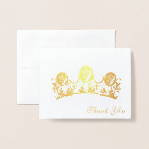 Couronne carte de remerciements