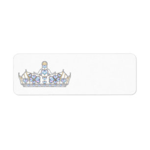 couronne d'argent diamants de coeur mode brillante