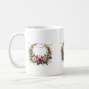 couronne de fleurs coffee mug
