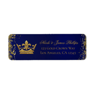 Couronne de mariage et d'anniversaire bleu royal e