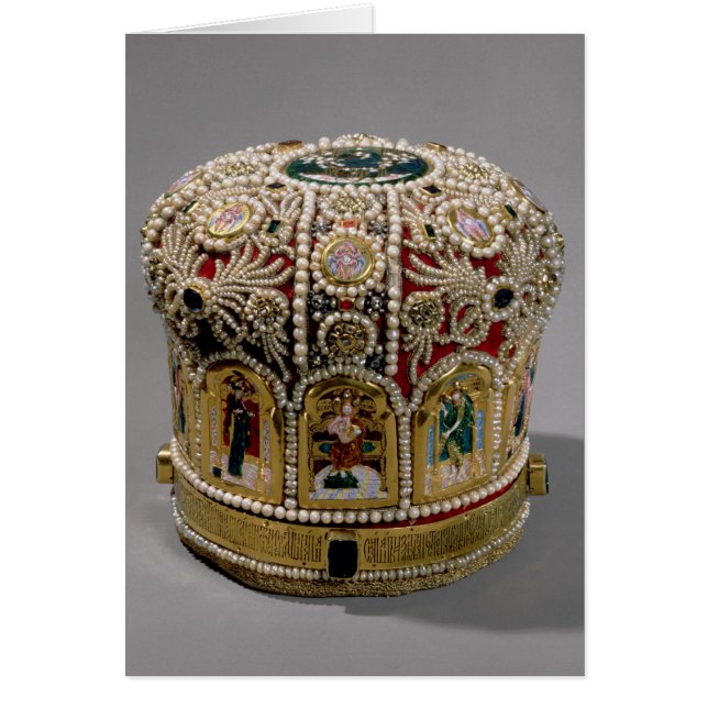 Couronne de mitre réglée avec des perles et de (Devant)