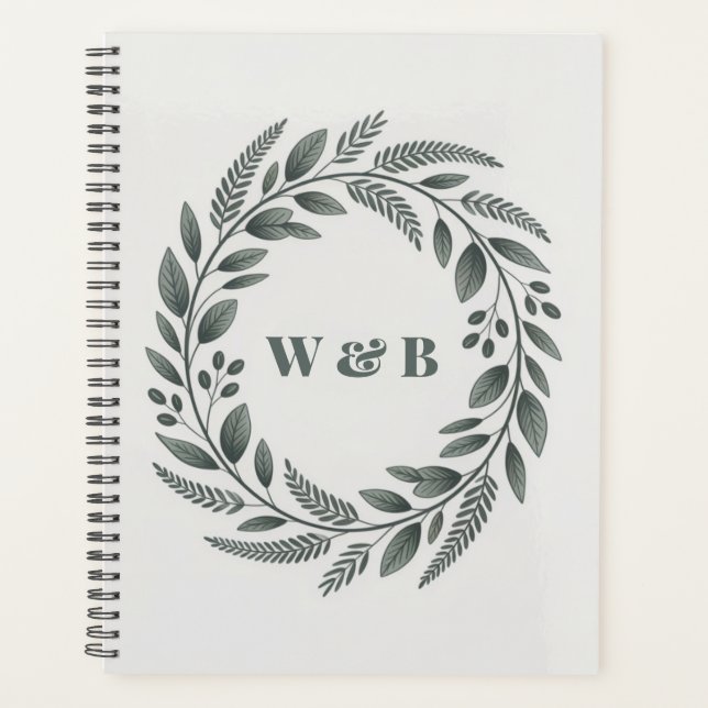 Couronne de monogramme botanique  (Devant)