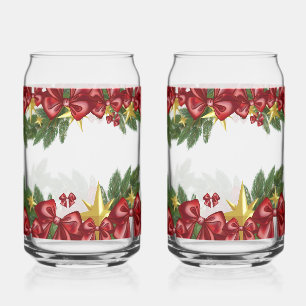 Couronne de Noël avec rubans rouges et étoiles