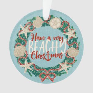 Couronne de Noël Côtière Tropicale Coquillage - Aq