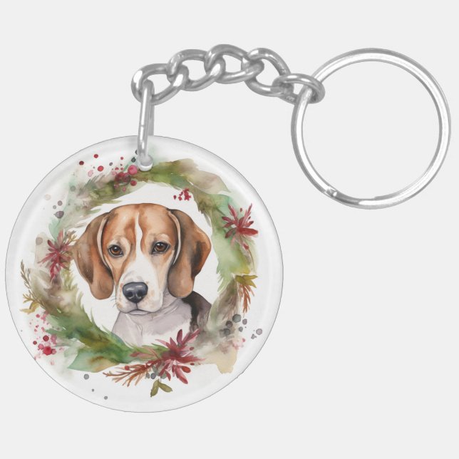 Couronne de Noël festive de Beagle (Dos gauche)