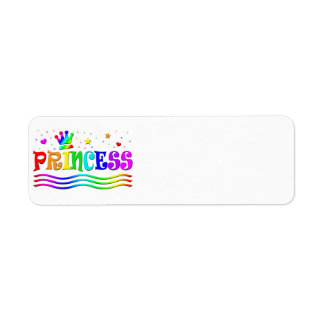 Couronne de princesse arc-en-ciel de dessin animé