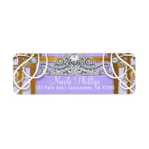 Couronne de princesse de carrosse de pourpre or Fê