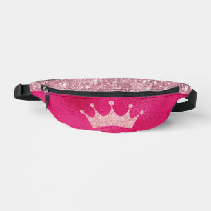 Couronne de princesse en paillettes roses glamour