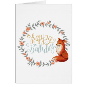 Couronne de renard d'anniversaire