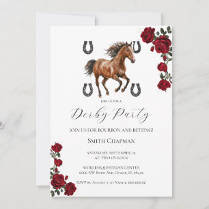 Couronne de roses rouges classiques Invitation Ken