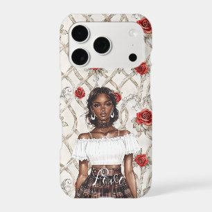 Couronne de roses rouges florales d'amour fille no