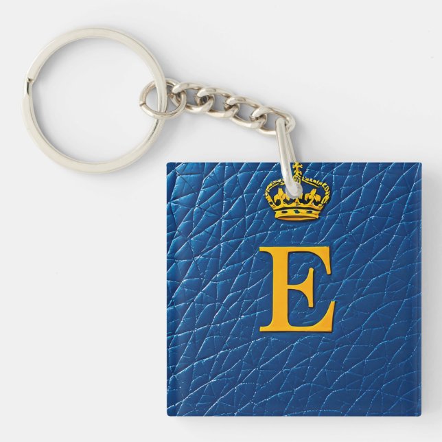 Couronne d'or au-dessus de la lettre élégante E (Devant)
