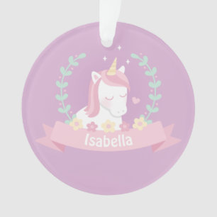 Couronne florale de licorne mignonne Filles Orneme