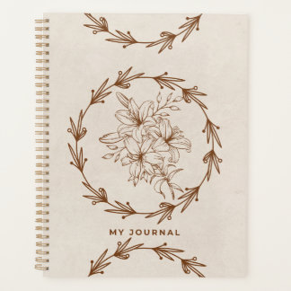 Couronne florale minimaliste en ligne & crème