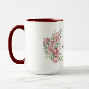 Couronne florale rose de luxe Tasse à café Meilleu